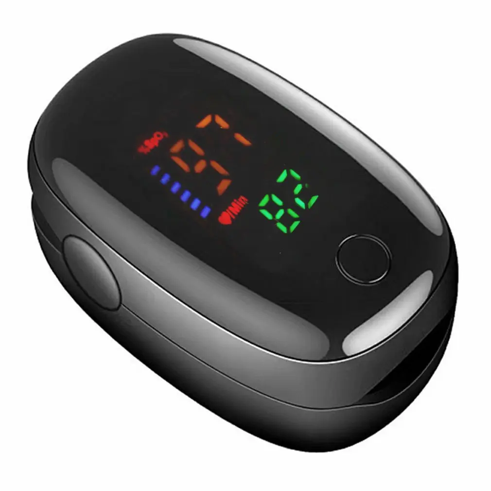 Oxymètre de pouls numérique mesure sans contact saturation en oxygène fréquence cardiaque design moderne porta