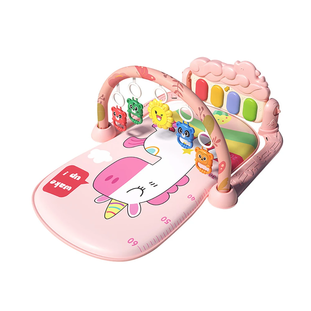 Tapis d'éveil bébé 012 mois avec arceau et jouets suspendus activités sensorielles développement moteur style 