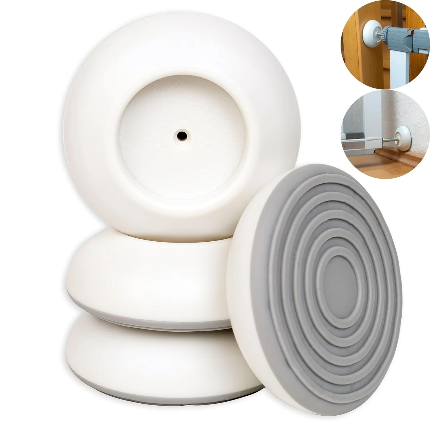 Coussinets muraux antidérapants pour portes 4 pièces protection mur antislam modernes design épuré installatio