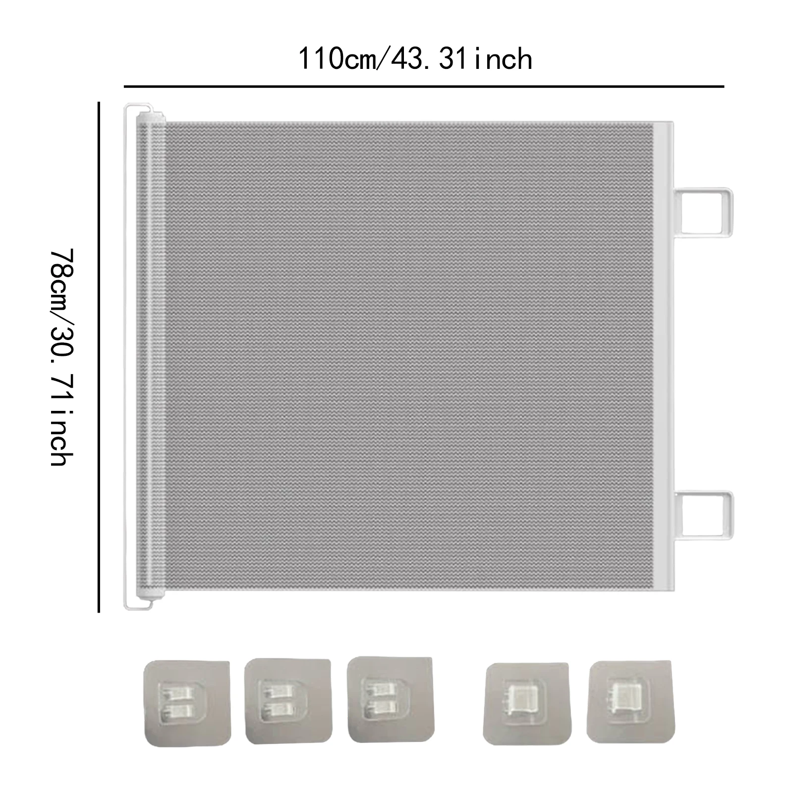 Écran de protection pour fenêtre store intérieur extérieur matière synthétique dimensions 110x78 cm design mod
