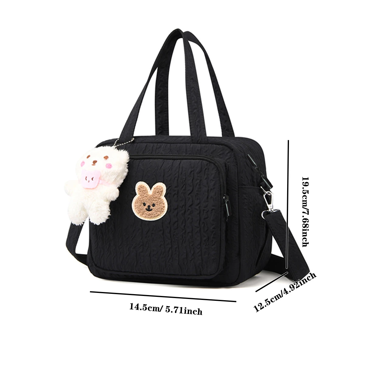 Sac à couches bébé compact multifonction sac de maternité bandoulière style moderne pour maman papa voyage quo