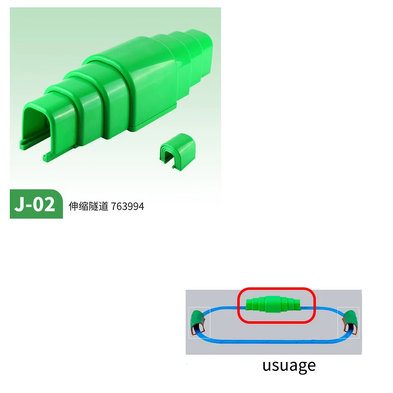 Connecteur extensible plastique modulaire vert vif pour câblage ou installation professionnelle ou DIY J02