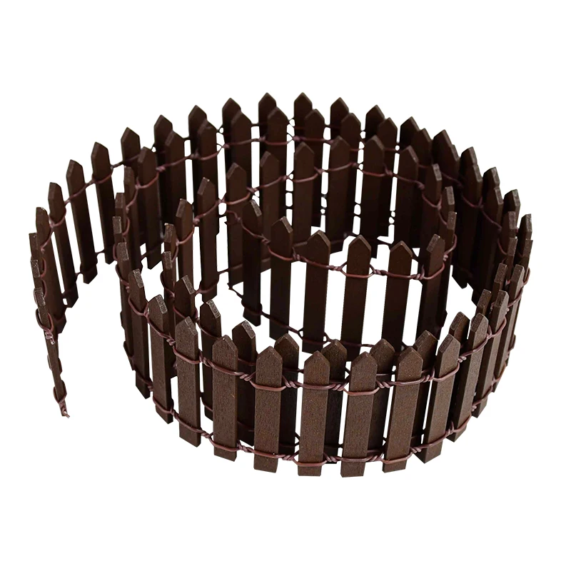 Clôture miniature en bois décorative idéale pour jardin diorama style rustique matériau durable ornement extér