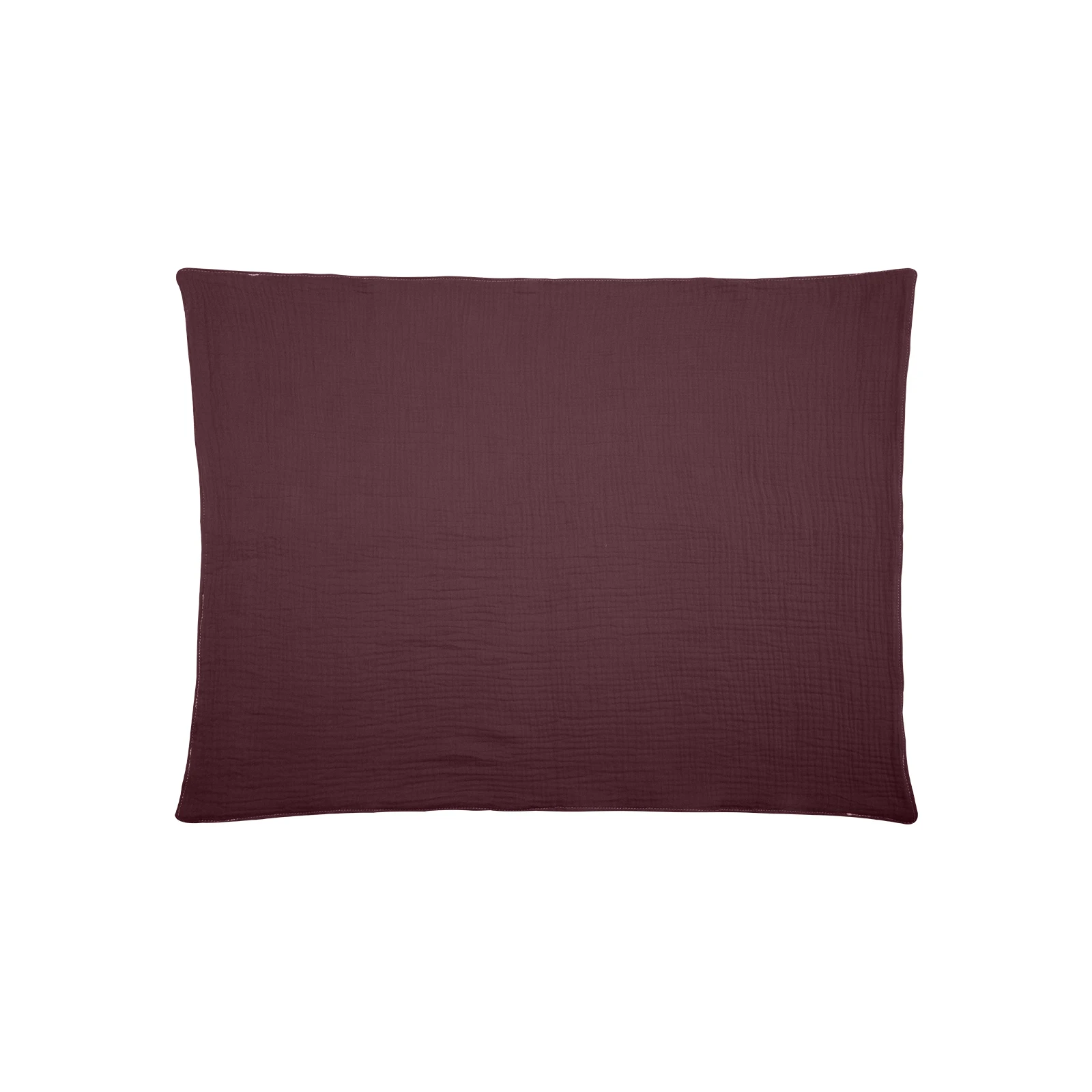 Coussin décoratif moderne en tissu doux design minimaliste couleur bordeaux profond 45cm x 45cm pour décoratio