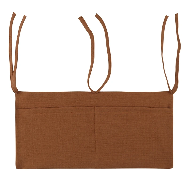 Tablier cuisine brun simple deux poches coton polyester chef cuisine