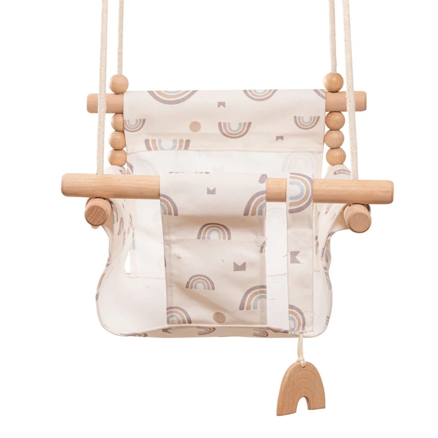 Balançoire en toile pour bébé jouet extérieur à bascule sécurité design