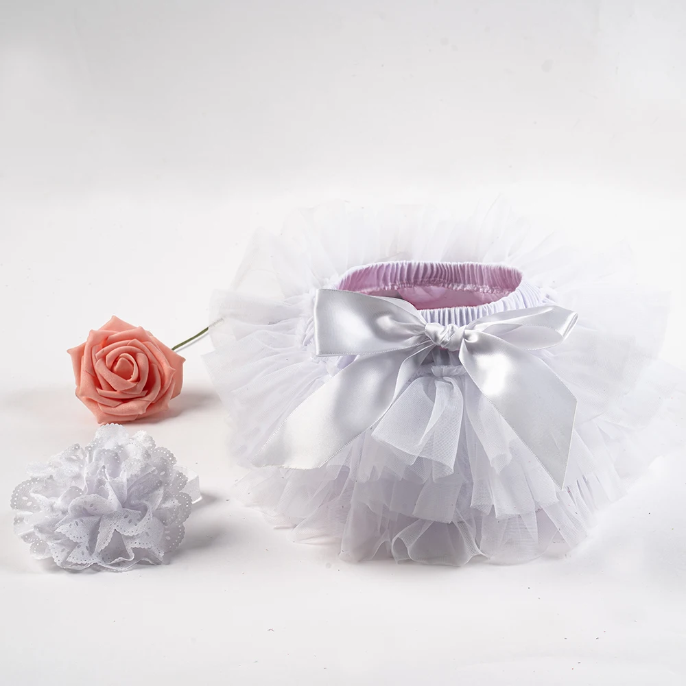Jupe tutu tulle bébé fille 2 pièces satin accessoires anniversaire