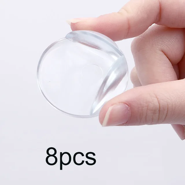Ensemble de protection d'angle bébé 8 pièces en plastique transparent sécurité enfant protège angle meuble fen