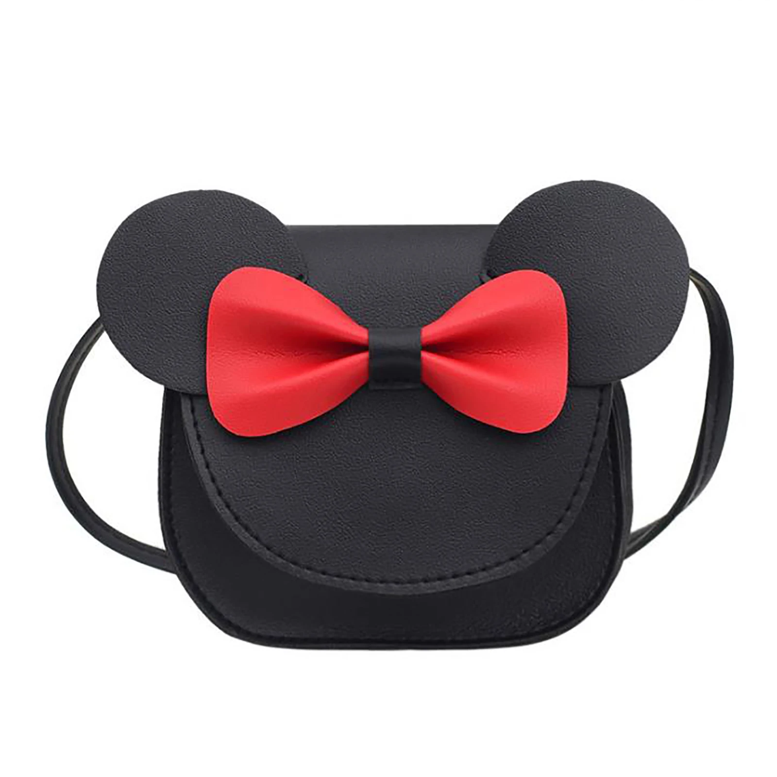 Sac bandoulière cartoon personnage fille bébé design oreilles souris fermeture aimantée style mignon cadeau na