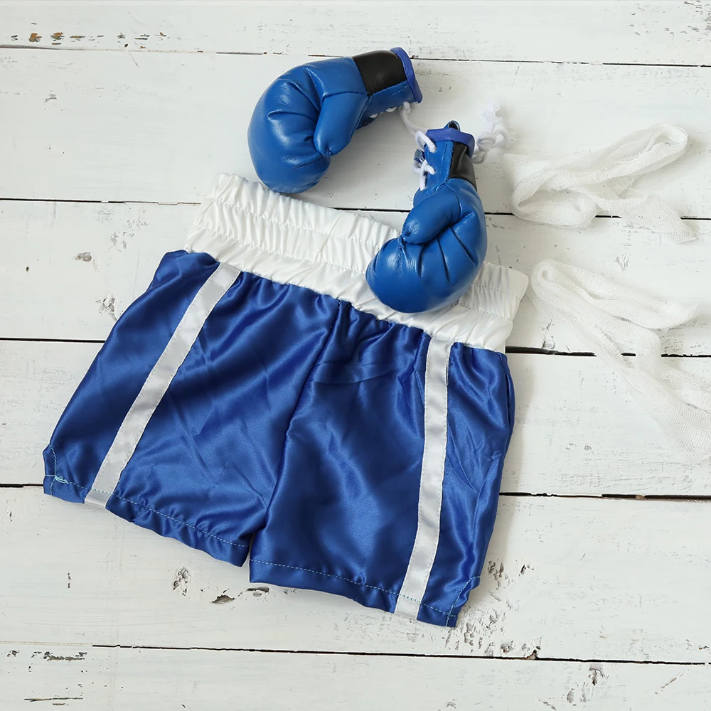 Ensemble de boxe pour photo bébé gants et short accessoires photo