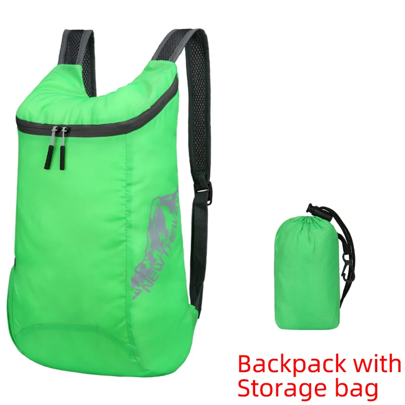 Sac à dos pliable ultraléger pour randonnée cyclisme voyage et portage bébé Vert