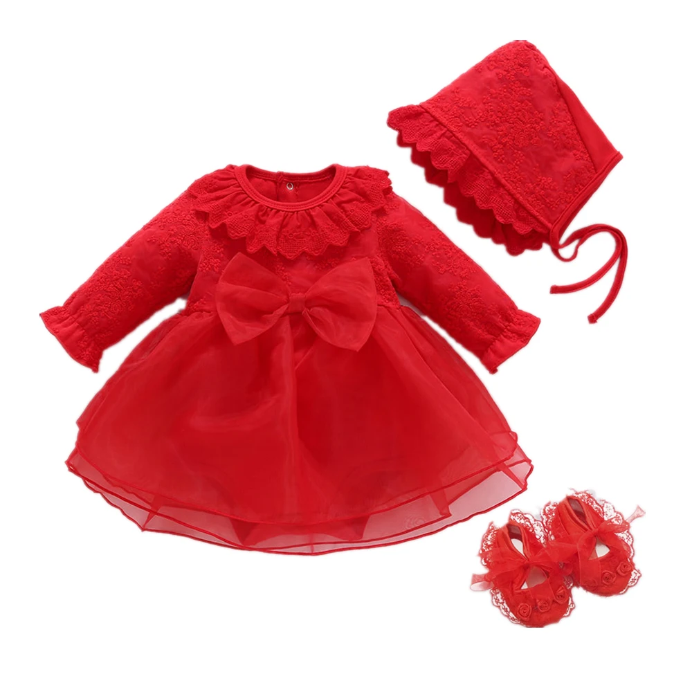 Robes pour nouveau-né fille de 0 à 3 mois, ensemble de tenues de fête