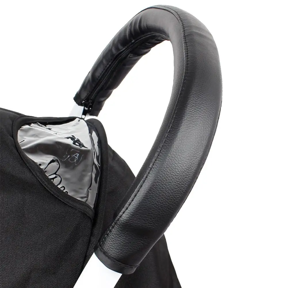 Poignée de poussette en cuir PU Babyzen Babyyoya Yoya Yoyo Étui de protection antidérapant Accessoire bébé con