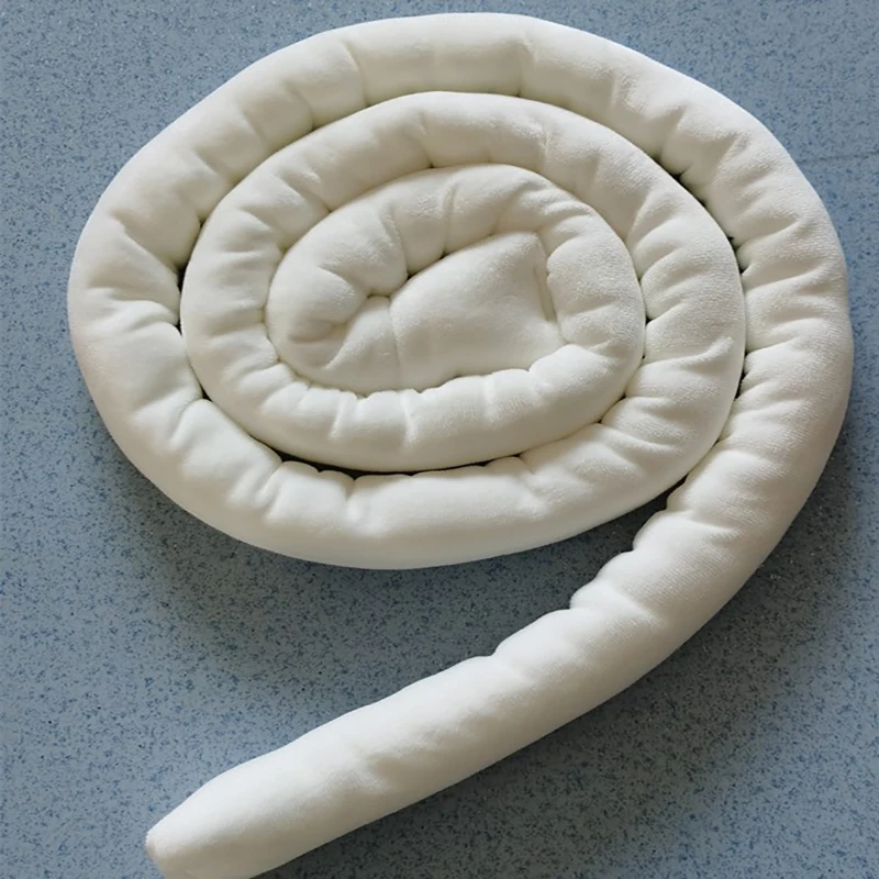 Coussin spiralé doux pour lit bébé support confortable tissu moelleux design moderne 2m de longueur idéal pour