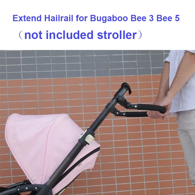 Accessoire poussette Bugaboo Bee 3 et 5 poignée d'extension parechocs Hail Rail Sécurité et confort bébé EVA B