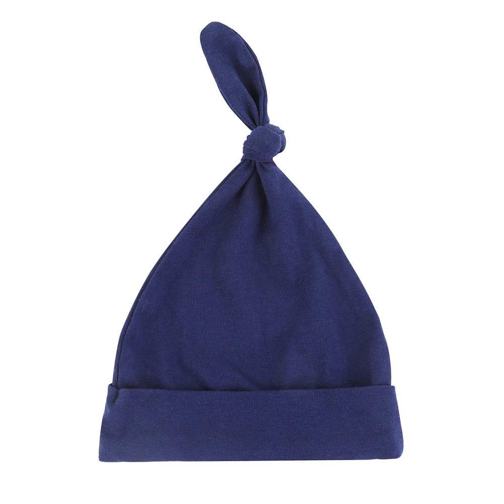 Bonnet en coton pour bébé nouveauné unisexe 03 mois style marin pointe ajustable accessoire photo navy