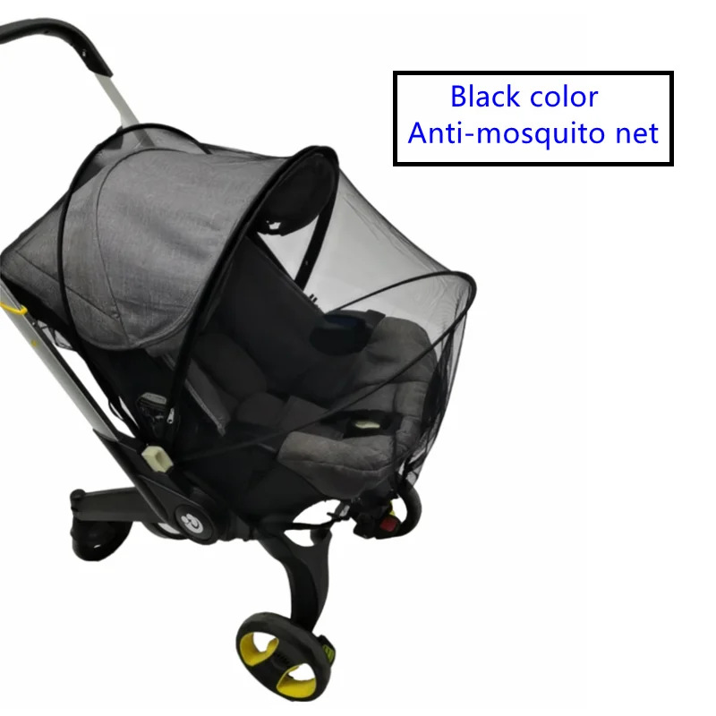 Poussette Doona compacte avec filet antimoustiques housse de pluie sac de voyage en cuir couverture coton tiss