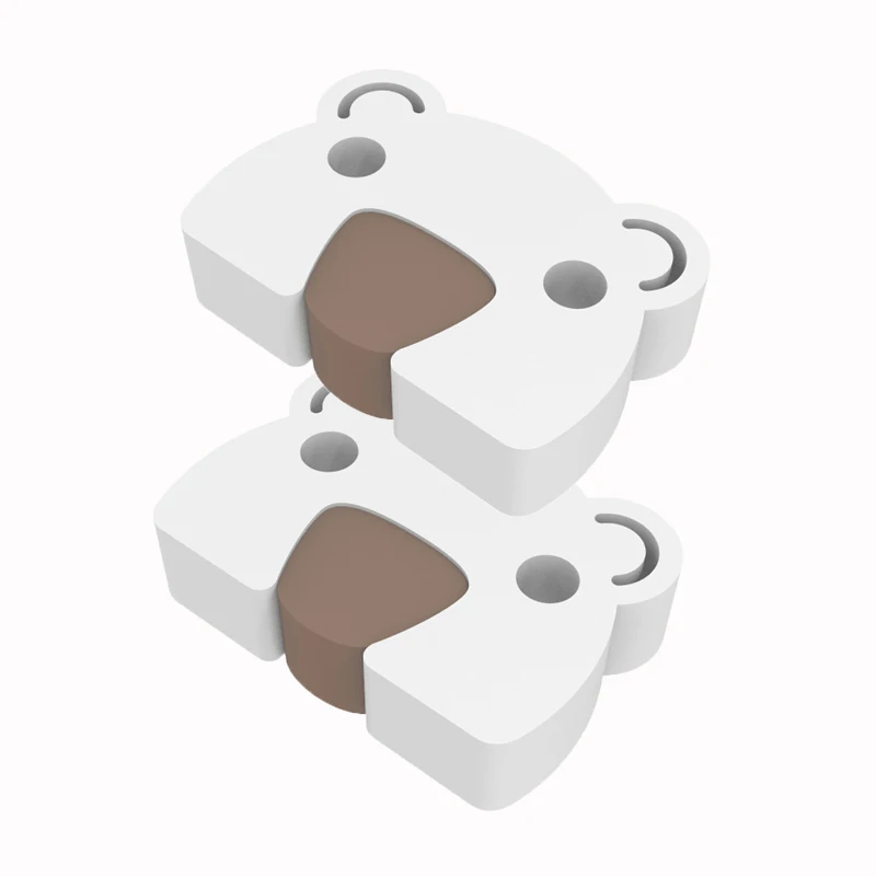 Butoir de porte de sécurité pour bébé, Anti-pincement, bloc de porte épais, ours de dessin animé, protection d