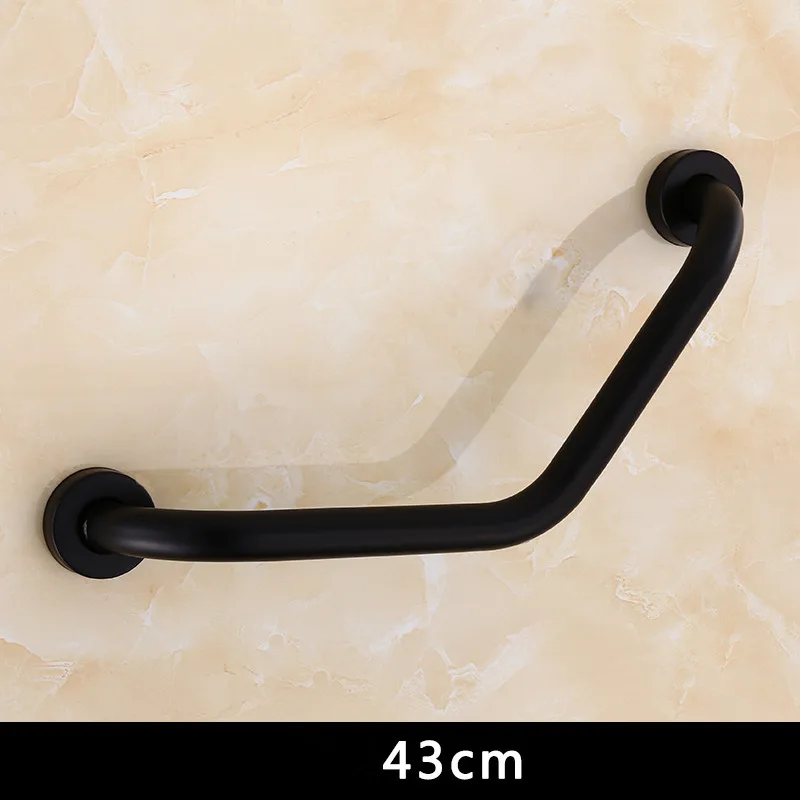 Barre de soutien salle de bain en acier inoxydable grab bar noire design moderne sécurité pour personnes âgées