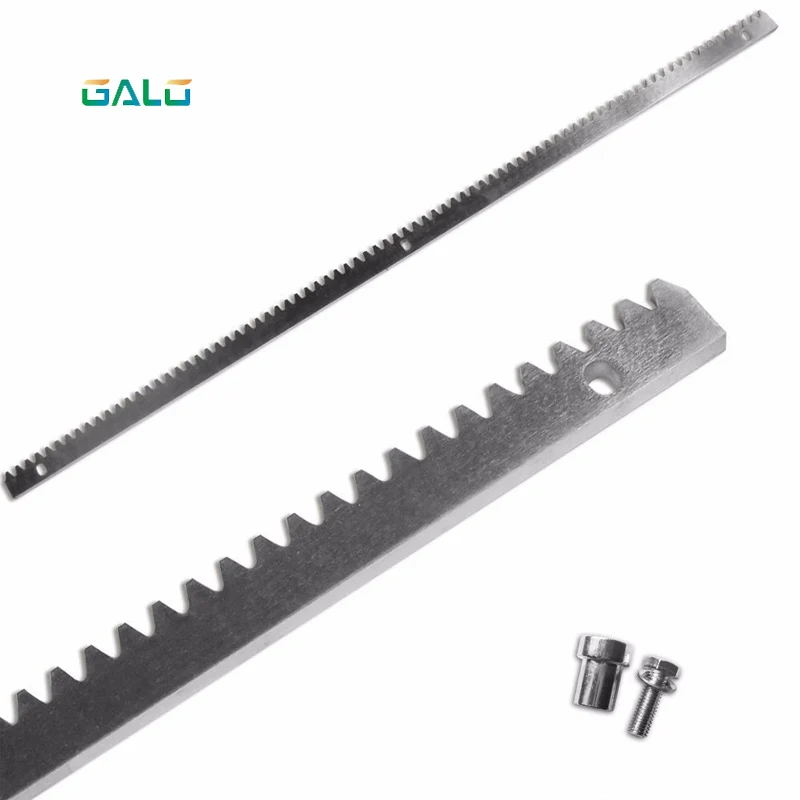 Support automatique acier inoxydable GALO rail denté 1m kit montage pour portail motorisé fixation sécurisée r