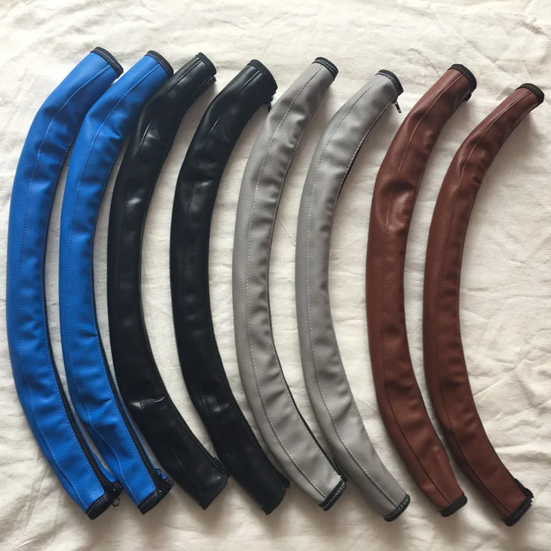 Protection en cuir synthétique pour poignée de poussette étui d'accoudoir bébé accessoire poussette 4 coloris