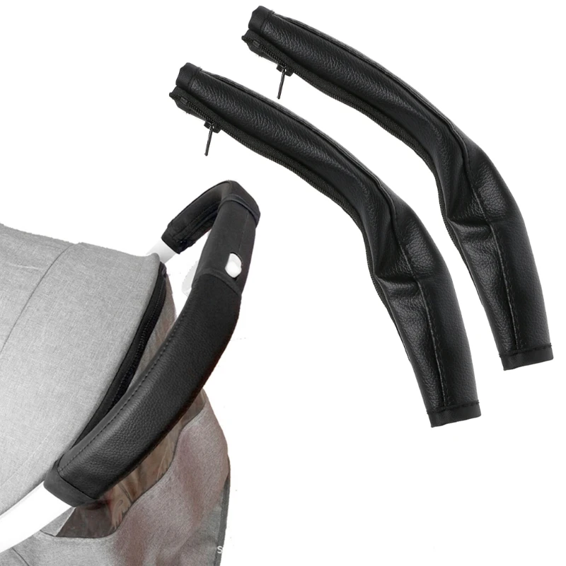 Couverture de Protection pour Accoudoirs de Poussette en Simili Cuir Fermeture à Glissière Confort Ergonomique