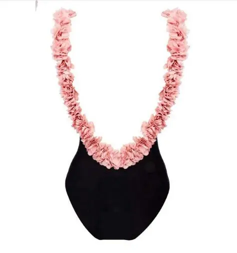 Maillot de bain mère fille floral en polyamide noir style élégant été 2023 confort et sécurité