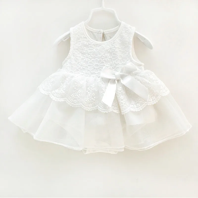 Robe en dentelle blanche pour bébé fille vêtements de baptême mariage anniversaire robe de fête élégante tulle