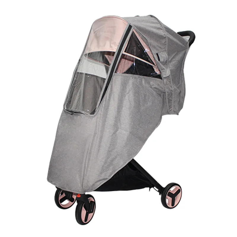 Housse de pluie universelle pour poussette bébé parevent poussière et intempéries avec fenêtres accessoires Xi