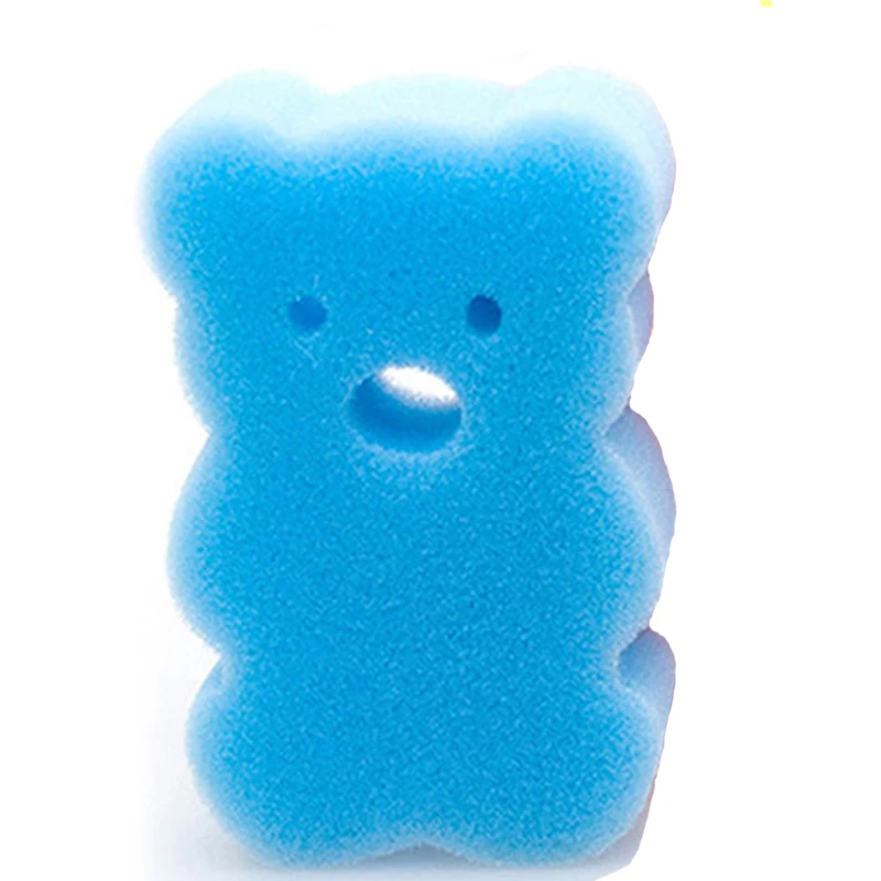 Brosse de bain en forme d'ours pour bébé éponge douce et absorbante accessoire de soin pour enfant bain ludiqu