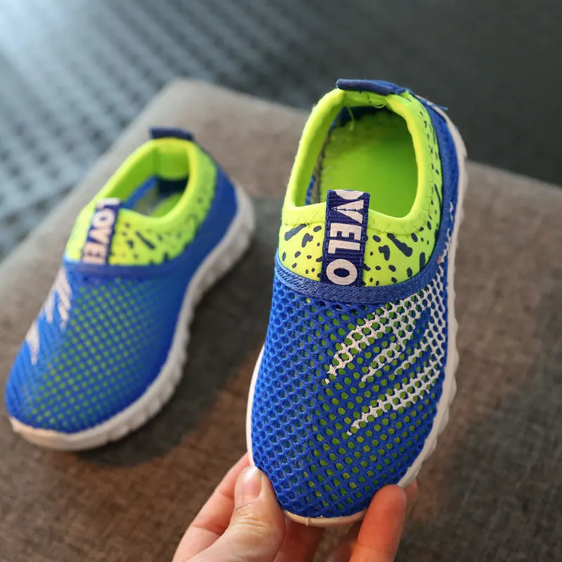 Chaussures de Sport légères pour enfants baskets en maille respirante antiglissante design sportif Usage décon