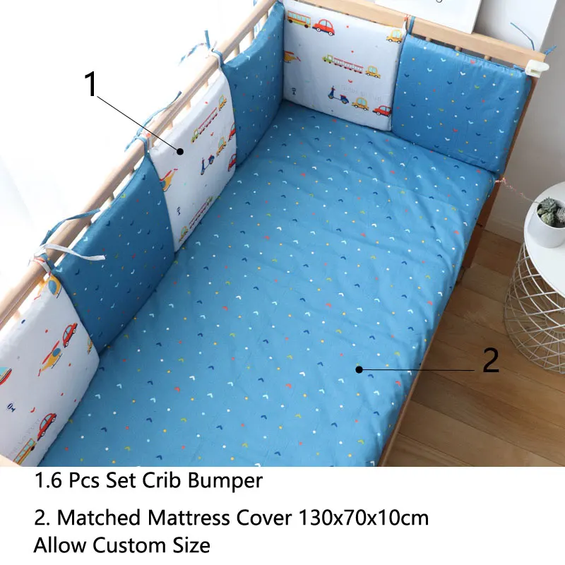 Parechocs bébé berceau protection安全 lit coussin de lit rembourré motifs colorés sécurité et style pour chambre