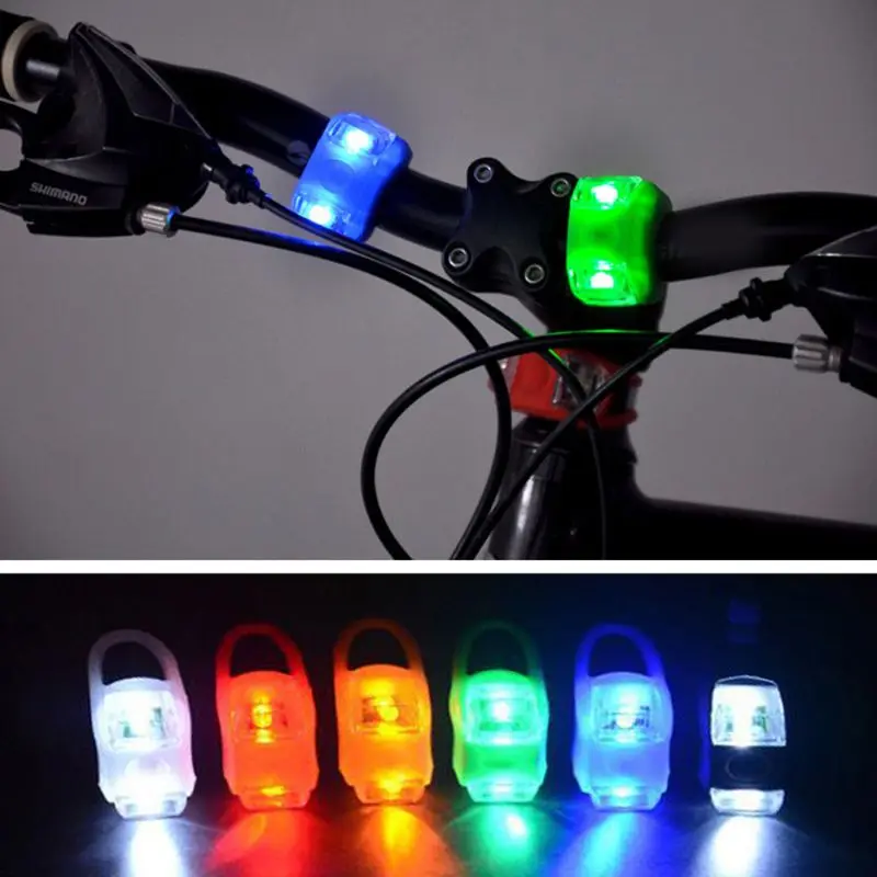 Lampe de nuit LED étanche pour poussette bébé 2 pièces alarme sécurité Flash LED silicone durable antiéclabous