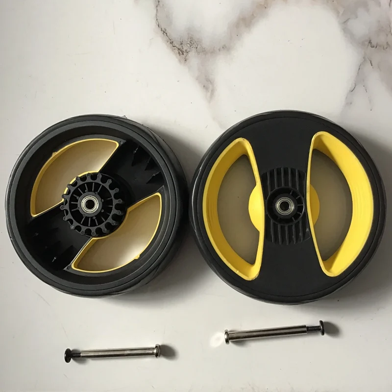 Roues skateboard personnalisables plastique noir jaune design moderne performances optimisées poids léger robu