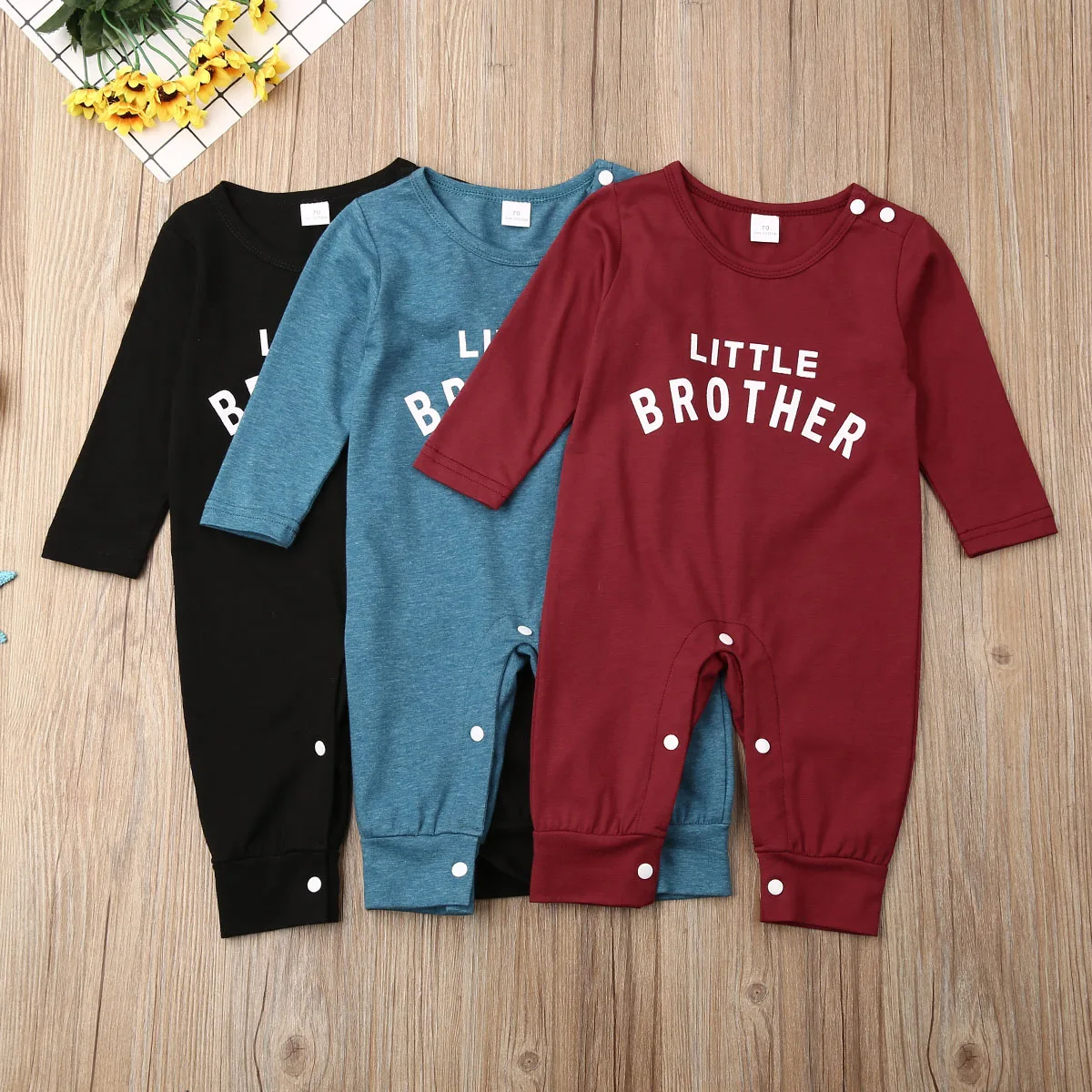 Ensemble vêtements bébé automne printemps 3 pièces combinaison barboteuse manches longues nouveauné fille garç