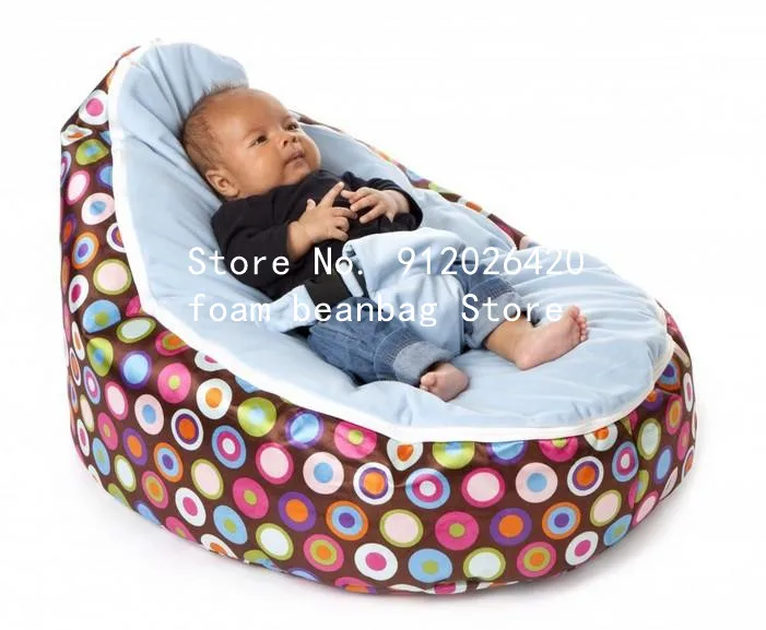 Pouf bébé rose polka pour lit chaise longue pépinière siège portable haute qualité sans rembourrage facile à n