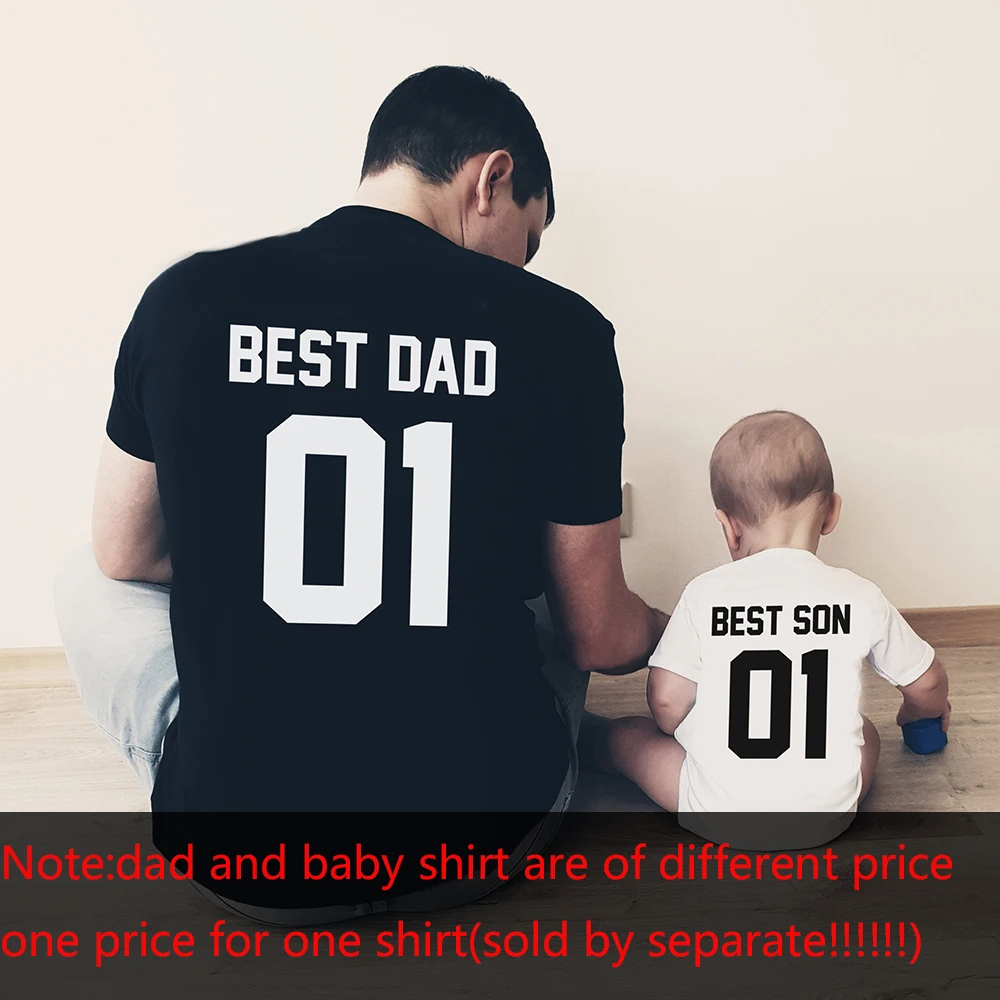 Tshirt assorti papa et bébé confortable unisexe qualité premium style moderne drop sunshine édition famille