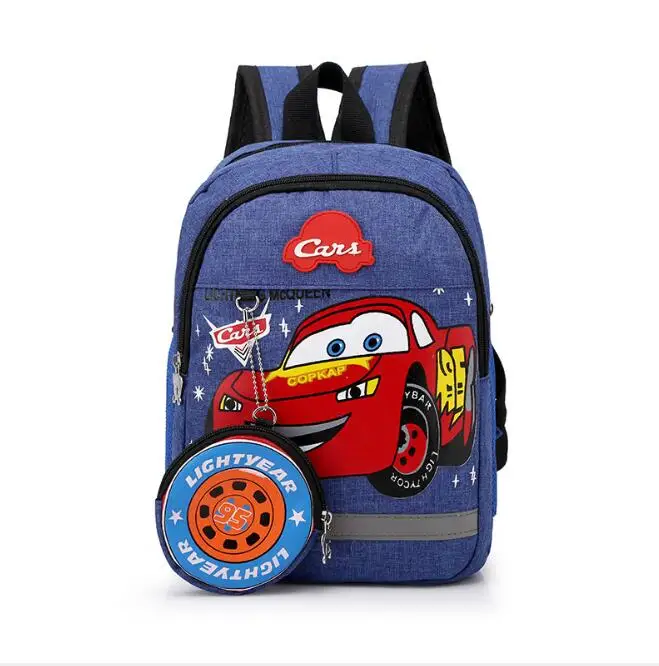 Sac à dos Cars Lightning Mc Queen 95 collection enfants style décontracté design animé fonctionnalité réfléchi