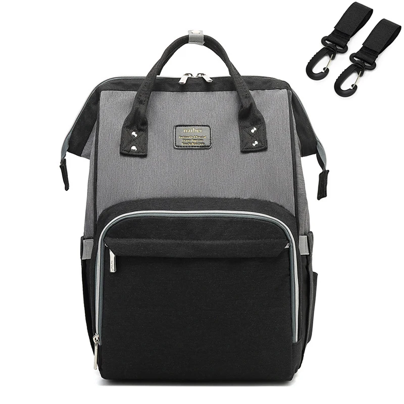 Sac à dos à couches waterproof naibai multifonctionnel grande capacité sac de change pour maman et bébé style 