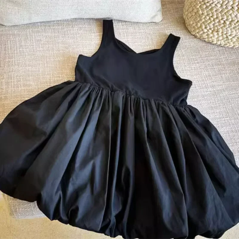 Robe bébé fille dos nu coton sans manches ample style fleuri 27 ans