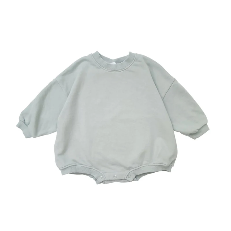 Sweatshirt bébé Noel shortalls manches longues pressions vert pâle doux confortable garçon fille 13 ans