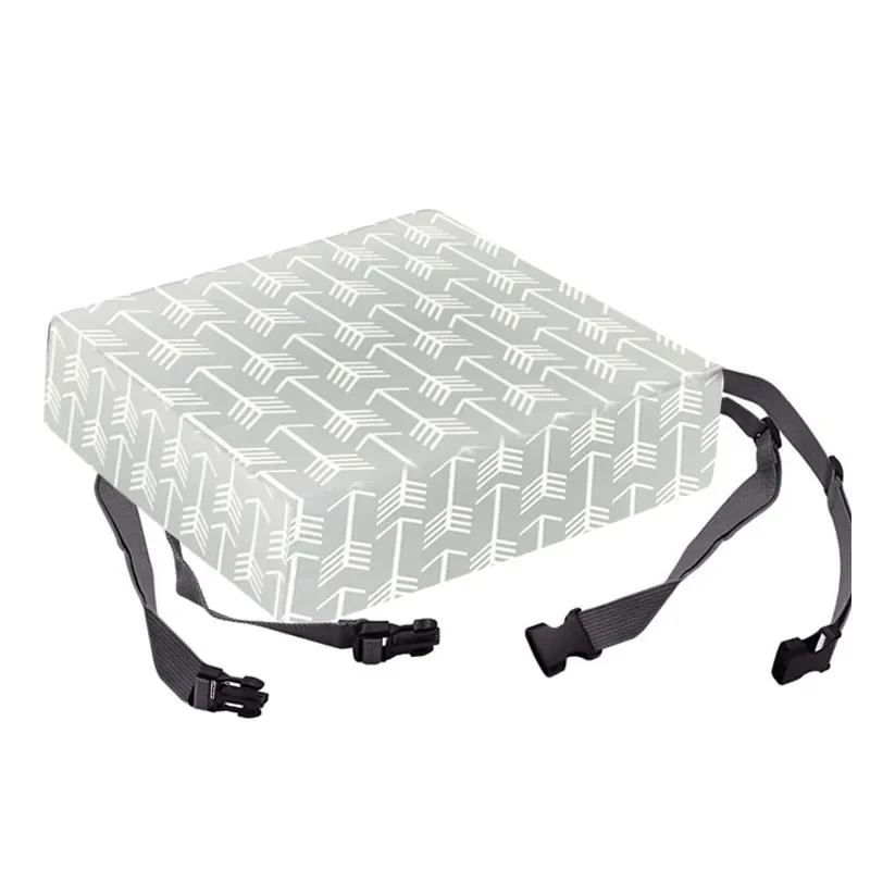 Coussin de chaise réglable pour bébé siège rehausseur coussin de sécurité amovible motif flèche gris moderne t