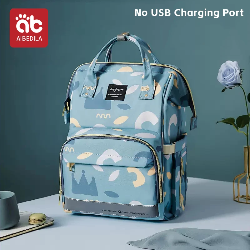 Sac à dos imperméable pour bébé sac à langer AIBEDILA nylon durable design moderne poches multiples idéal pour