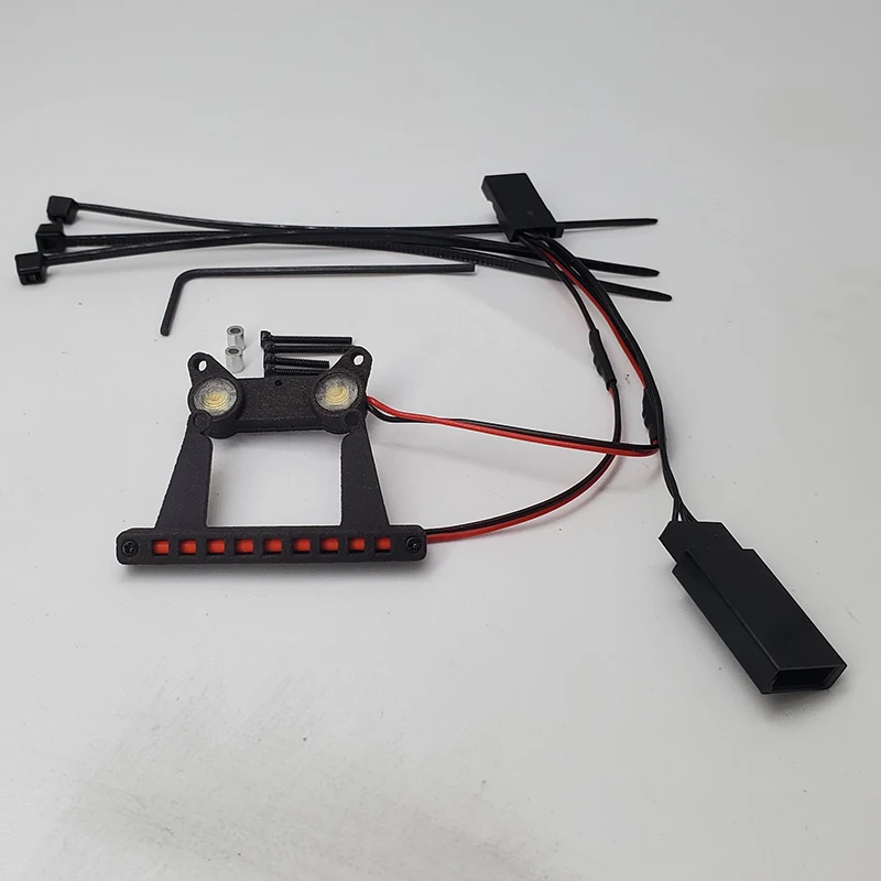 Pour 1/24 LOSI Micro-B 2WD Buggy RC voiture système d'éclairage avant et arrière phare feu arrière - 1 set