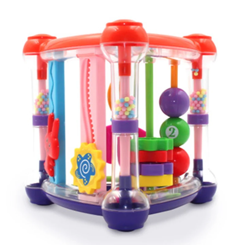 Cube d'activité éducatif pour bébé 13 ans jouet interactif développement moteur couleurs vives éveil sensoriel