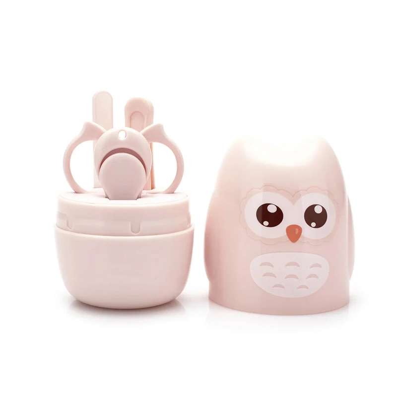 Bébé Contenant de Nourriture en Forme d'Hibou Conteneur à Collations pour Enfants en Plastique Design Éducatif