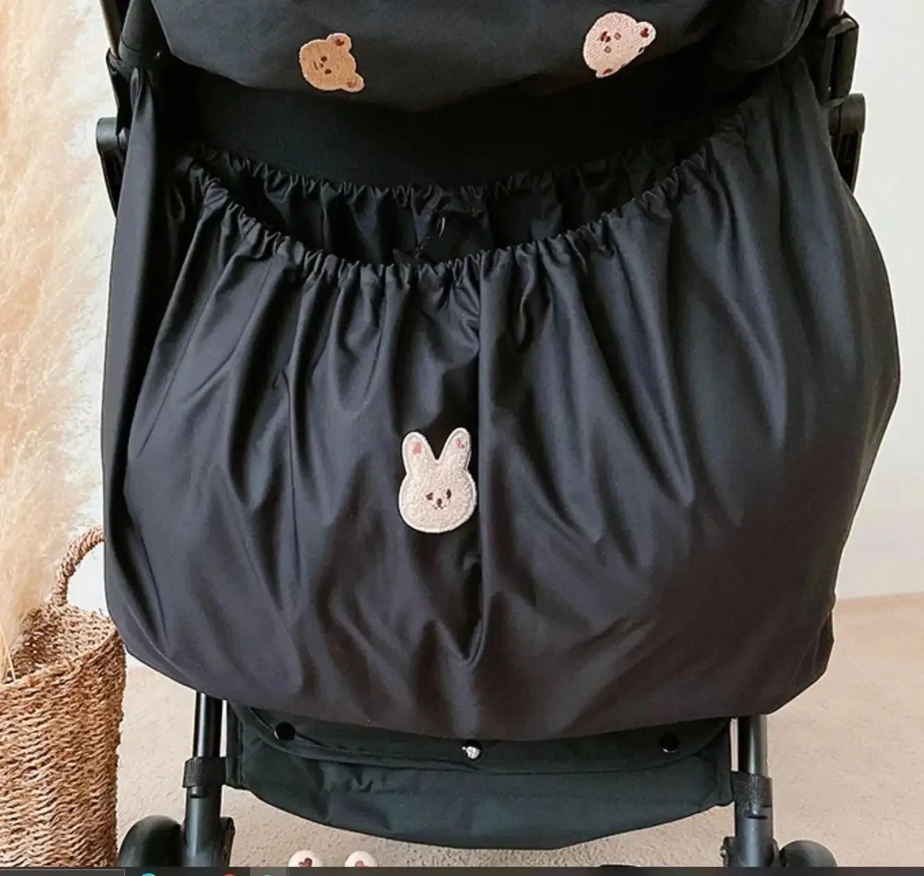 Housse protection poussette pliable couverture pliage poussette housse rangement poussette housse protection p