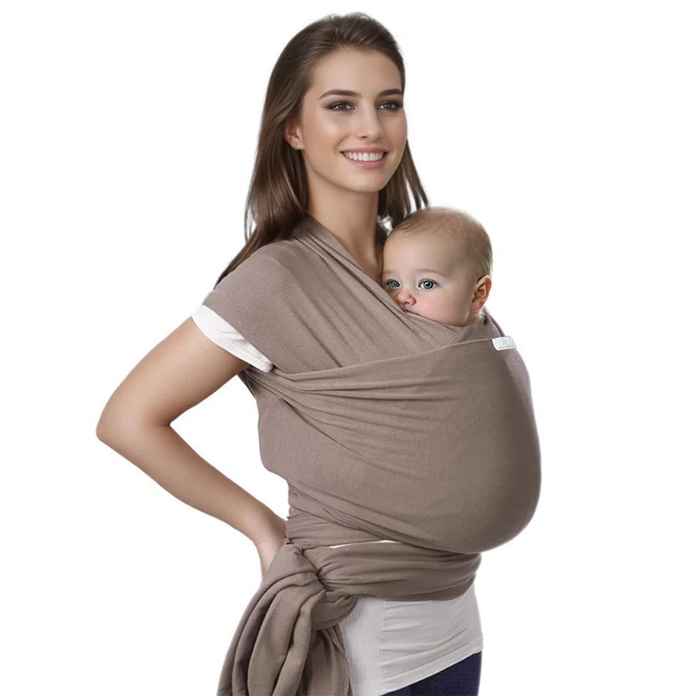 Portebébé enveloppant original écharpe de portage mains libres pour nouveaunés bébé portant essentiels confort