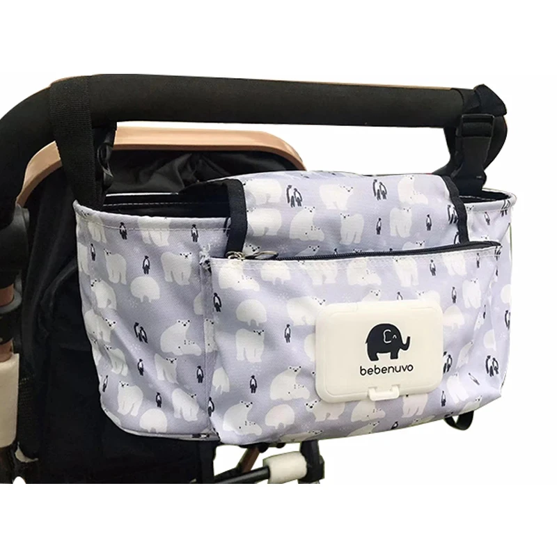 Sac à langer de grande capacité pour poussette de bébé porte-gobelet biSantos accessoires de poussette - TI803