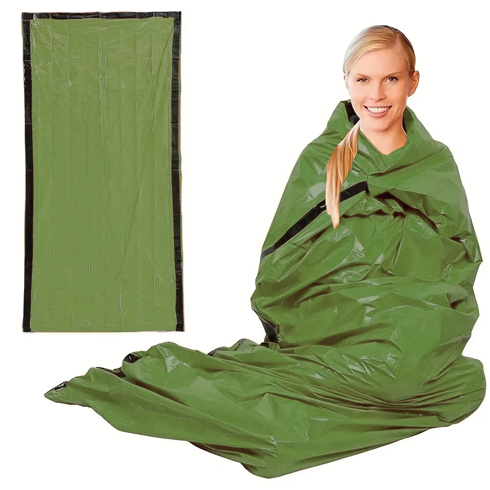 Sac de couchage survie d'urgence portable imperméable couverture mylar isolation thermique camping randonnée k